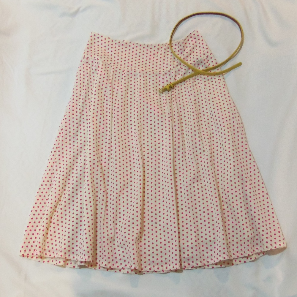 Adorably Feminine Vintage Skirt Polka Dots